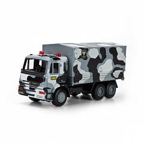 Грузовик металлический, инерционный, 12 см. (Технопарк, X600-H09097-Rsim)